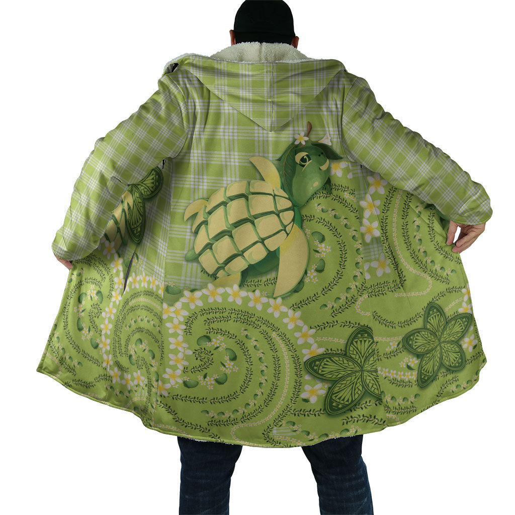 Hawaii Palaka Cloak Cute Green Mango Turtle On The Waves DT05 - Polynesian Pride