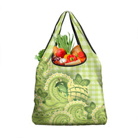 Hawaii Palaka Grocery Bag Cute Green Mango Turtle On The Waves DT05 1-pack One Size Green - Polynesian Pride