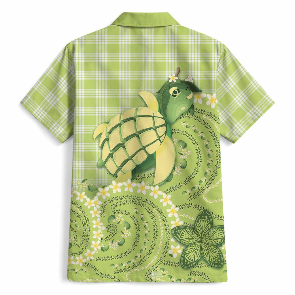 Hawaii Palaka Hawaiian Shirt Cute Green Mango Turtle On The Waves DT05 - Polynesian Pride