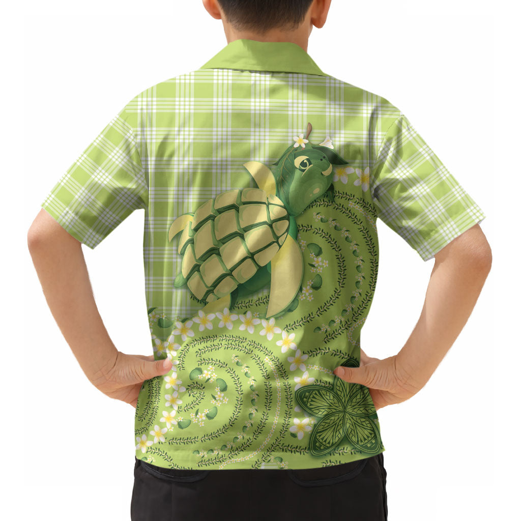 Hawaii Palaka Kid Hawaiian Shirt Cute Green Mango Turtle On The Waves DT05 - Polynesian Pride