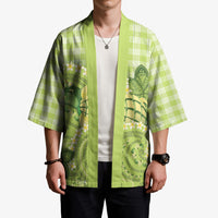 Hawaii Palaka Kimono Cute Green Mango Turtle On The Waves DT05 - Polynesian Pride