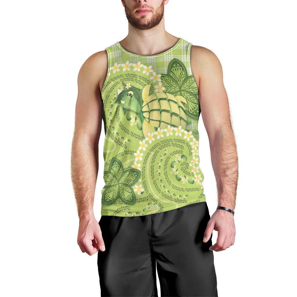 Hawaii Palaka Men Tank Top Cute Green Mango Turtle On The Waves DT05 - Polynesian Pride