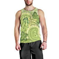 Hawaii Palaka Men Tank Top Cute Green Mango Turtle On The Waves DT05 - Polynesian Pride