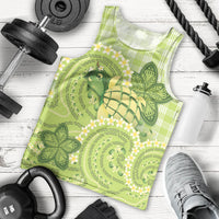 Hawaii Palaka Men Tank Top Cute Green Mango Turtle On The Waves DT05 - Polynesian Pride