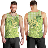 Hawaii Palaka Men Tank Top Cute Green Mango Turtle On The Waves DT05 - Polynesian Pride