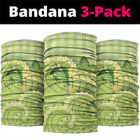 Hawaii Palaka Neck Gaiter Cute Green Mango Turtle On The Waves DT05 package One Size: 25*50cm Green - Polynesian Pride