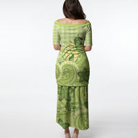Hawaii Palaka Puletasi Cute Green Mango Turtle On The Waves DT05 - Polynesian Pride
