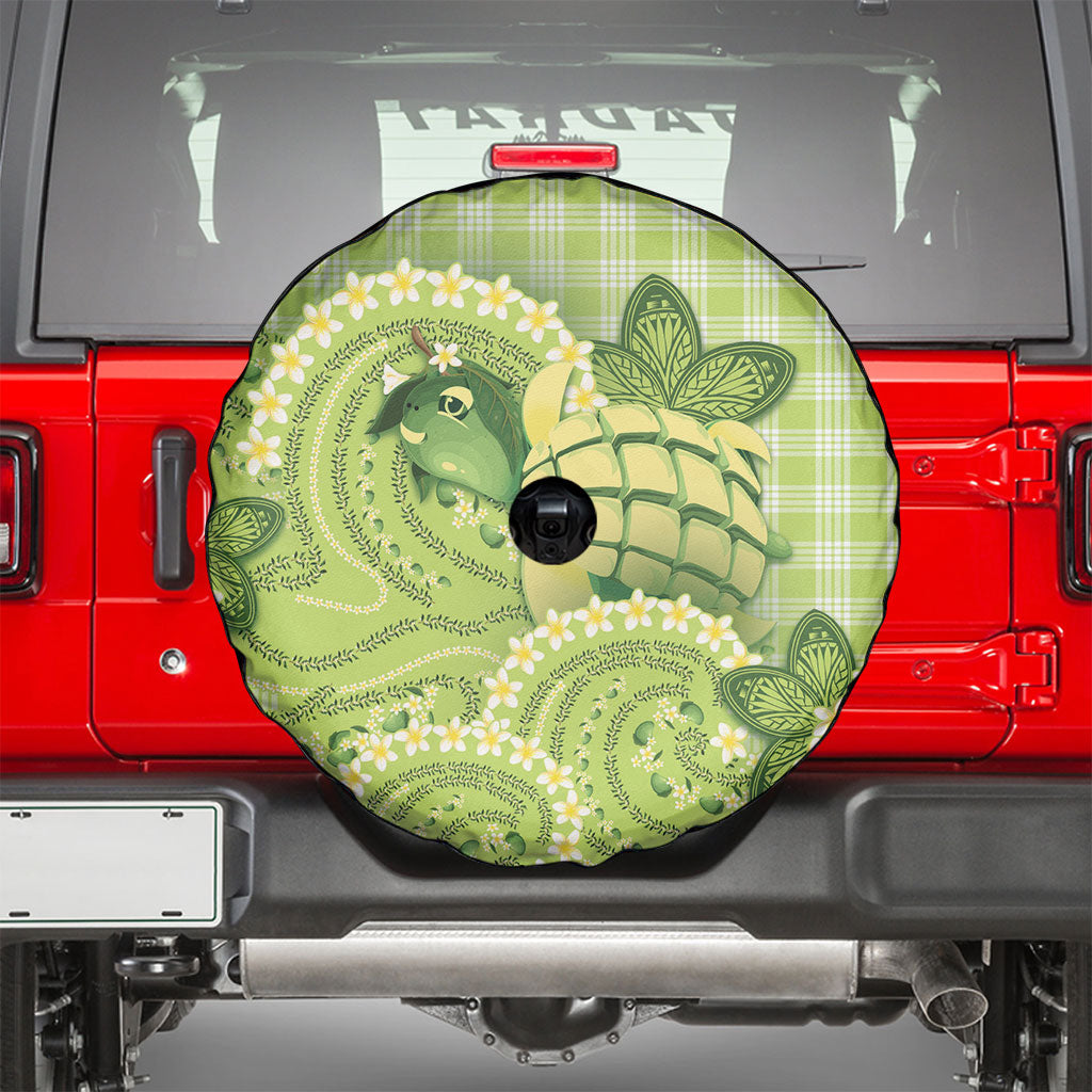 Hawaii Palaka Spare Tire Cover Cute Green Mango Turtle On The Waves DT05 - Polynesian Pride