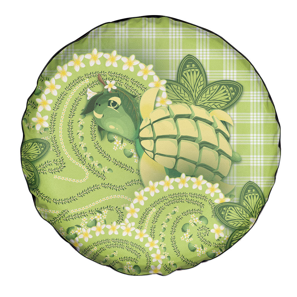 Hawaii Palaka Spare Tire Cover Cute Green Mango Turtle On The Waves DT05 - Polynesian Pride