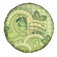 Hawaii Palaka Spare Tire Cover Cute Green Mango Turtle On The Waves DT05 - Polynesian Pride