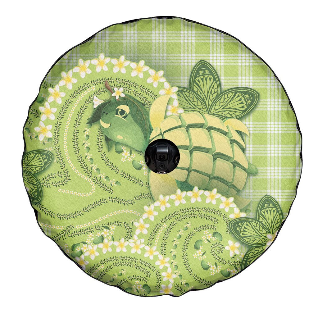 Hawaii Palaka Spare Tire Cover Cute Green Mango Turtle On The Waves DT05 - Polynesian Pride