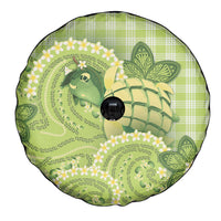 Hawaii Palaka Spare Tire Cover Cute Green Mango Turtle On The Waves DT05 - Polynesian Pride