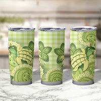 Hawaii Palaka Tumbler Cup Cute Green Mango Turtle On The Waves DT05 - Polynesian Pride