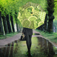 Hawaii Palaka Umbrella Cute Green Mango Turtle On The Waves DT05 - Polynesian Pride