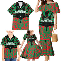 Custom Aotearoa Ngati Hine Family Matching Mermaid Dress and Hawaiian Shirt Maori Pattern New Zealand DT05 - Polynesian Pride
