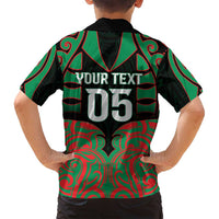 Custom Aotearoa Ngati Hine Family Matching Off Shoulder Maxi Dress and Hawaiian Shirt Maori Pattern New Zealand DT05 - Polynesian Pride