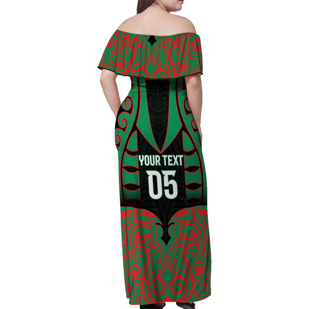 Custom Aotearoa Ngati Hine Family Matching Off Shoulder Maxi Dress and Hawaiian Shirt Maori Pattern New Zealand DT05 - Polynesian Pride