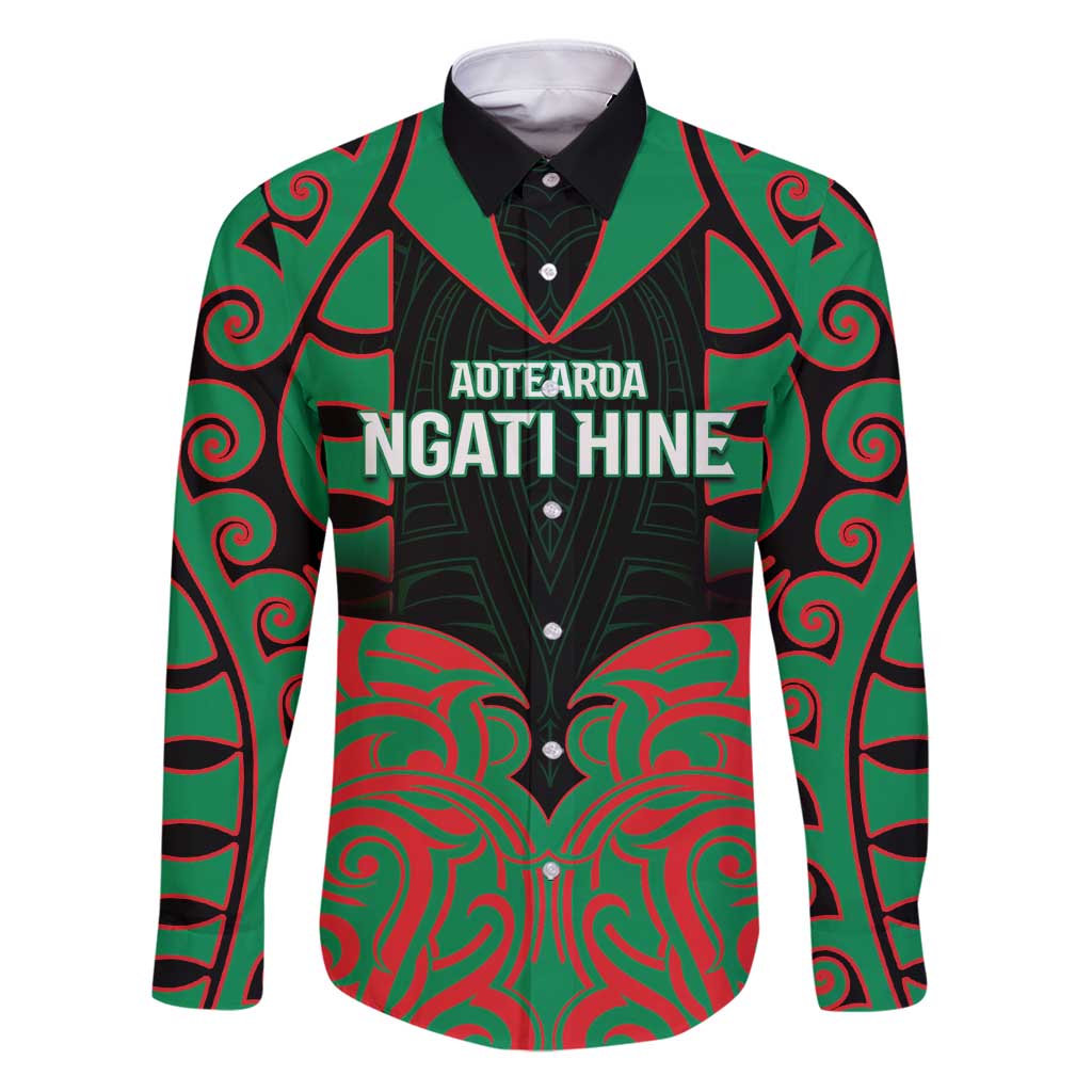 Custom Aotearoa Ngati Hine Family Matching Puletasi and Hawaiian Shirt Maori Pattern New Zealand - Polynesian Pride