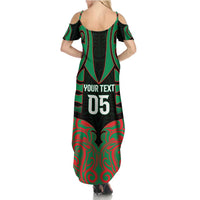 Custom Aotearoa Ngati Hine Family Matching Summer Maxi Dress and Hawaiian Shirt Maori Pattern New Zealand DT05 - Polynesian Pride