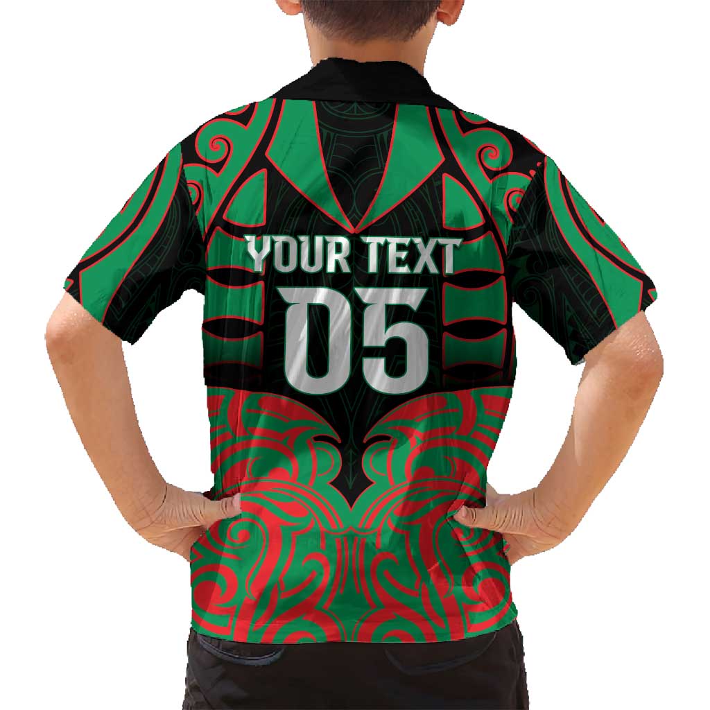 Custom Aotearoa Ngati Hine Family Matching Tank Maxi Dress and Hawaiian Shirt Maori Pattern New Zealand DT05 - Polynesian Pride