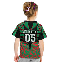Custom Aotearoa Ngati Hine Kid T Shirt Maori Pattern New Zealand - Polynesian Pride