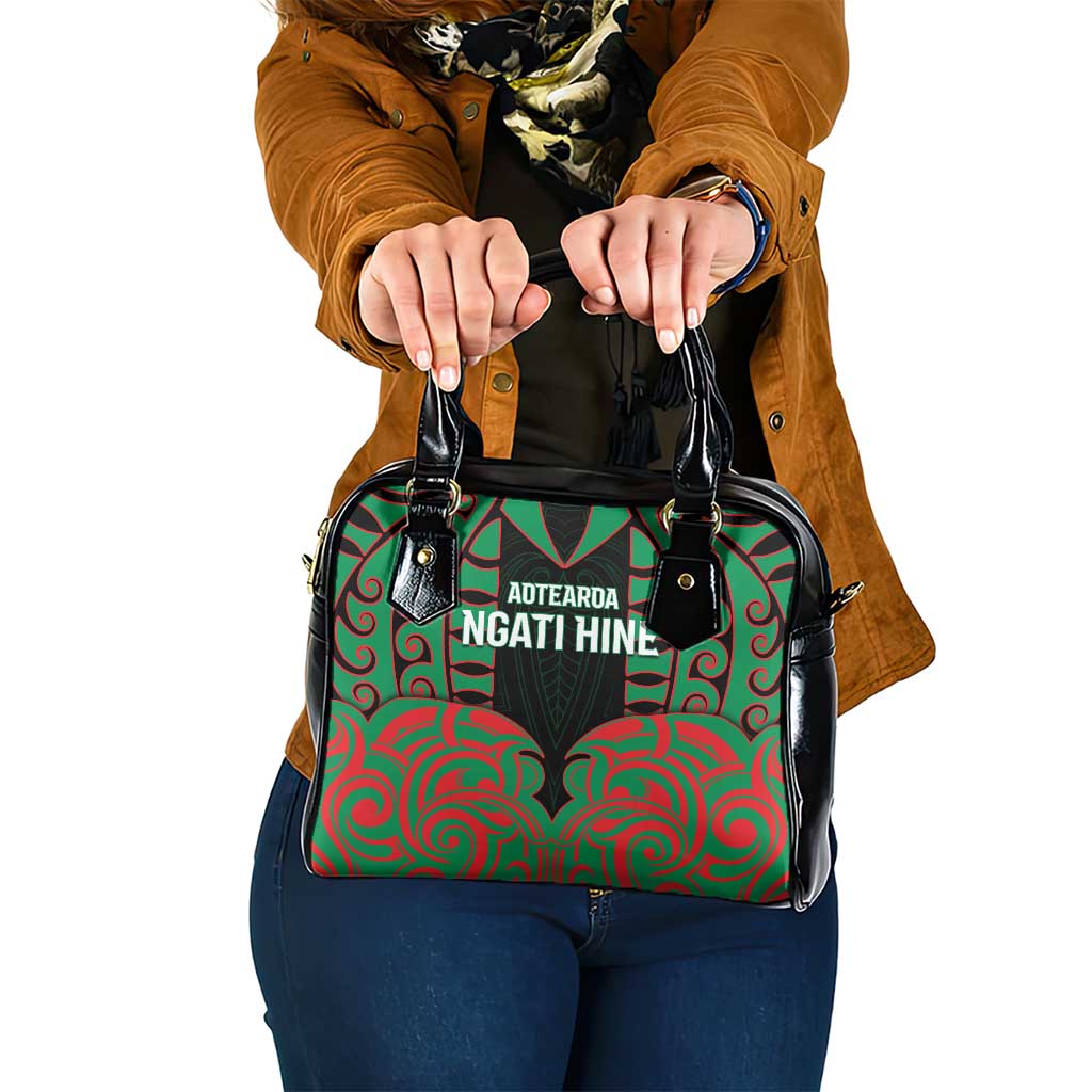 Aotearoa Ngati Hine Shoulder Handbag Maori Pattern New Zealand - Polynesian Pride