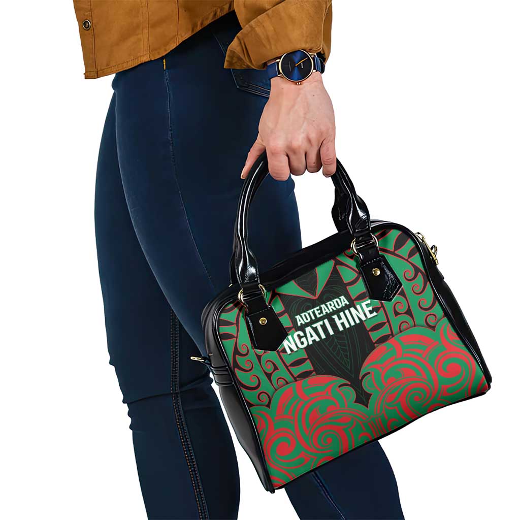 Aotearoa Ngati Hine Shoulder Handbag Maori Pattern New Zealand - Polynesian Pride