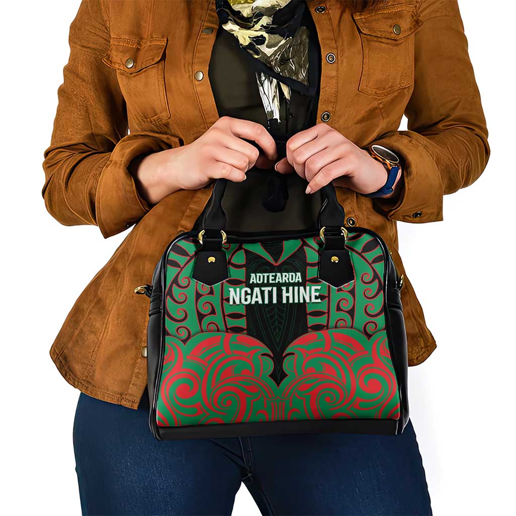 Aotearoa Ngati Hine Shoulder Handbag Maori Pattern New Zealand - Polynesian Pride