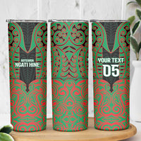 Custom Aotearoa Ngati Hine Skinny Tumbler Maori Pattern New Zealand DT05 - Polynesian Pride