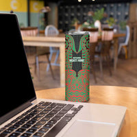 Custom Aotearoa Ngati Hine Skinny Tumbler Maori Pattern New Zealand DT05 - Polynesian Pride