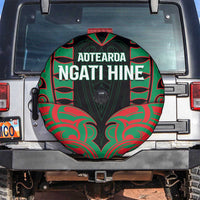 Aotearoa Ngati Hine Spare Tire Cover Maori Pattern New Zealand DT05 Green - Polynesian Pride