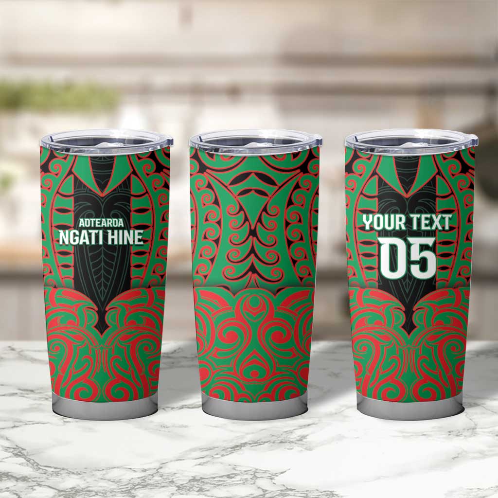 Custom Aotearoa Ngati Hine Tumbler Cup Maori Pattern New Zealand - Polynesian Pride