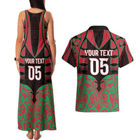 Custom Aotearoa Tuhoe Couples Matching Tank Maxi Dress and Hawaiian Shirt Maori Pattern New Zealand - Polynesian Pride