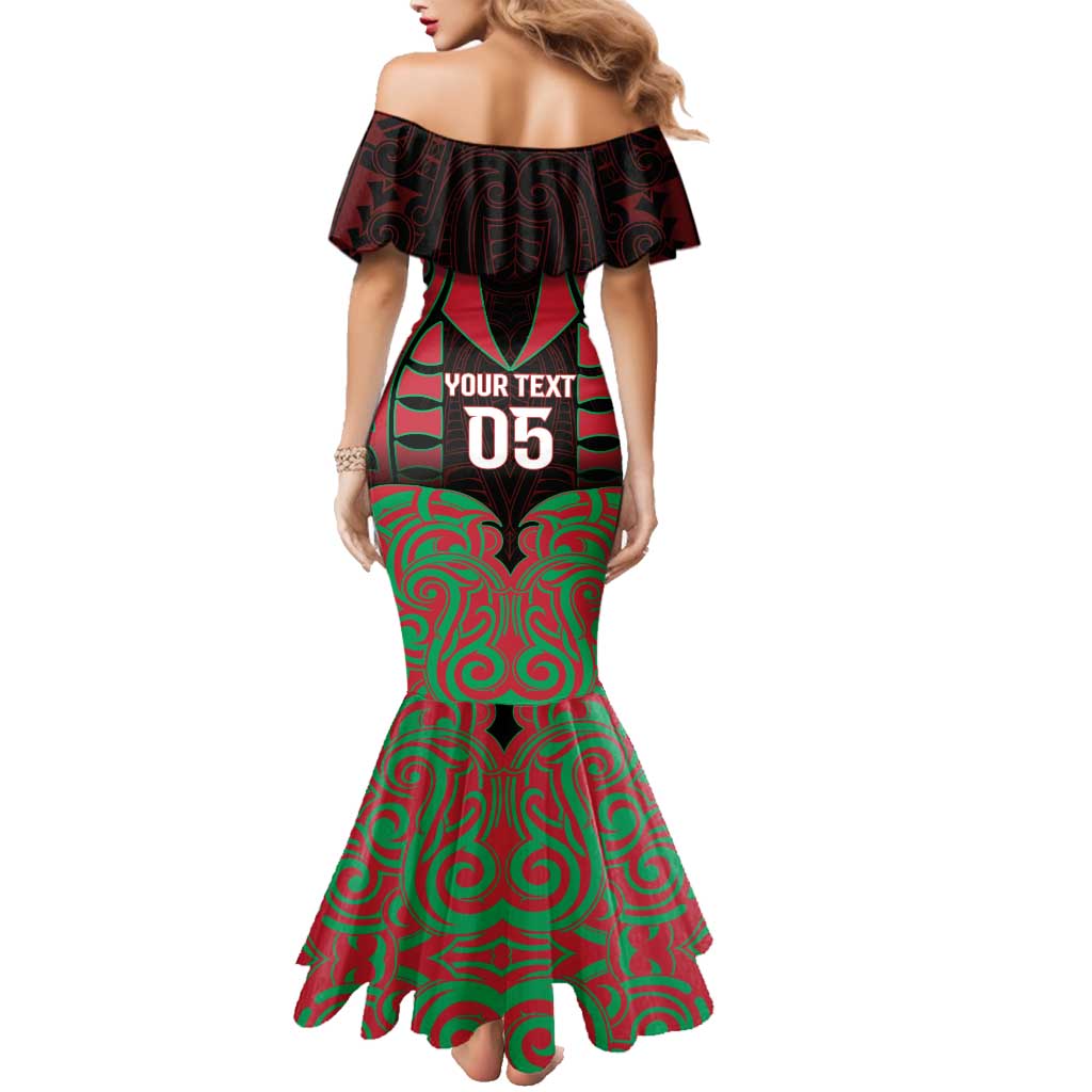 Custom Aotearoa Tuhoe Family Matching Mermaid Dress and Hawaiian Shirt Maori Pattern New Zealand DT05 - Polynesian Pride