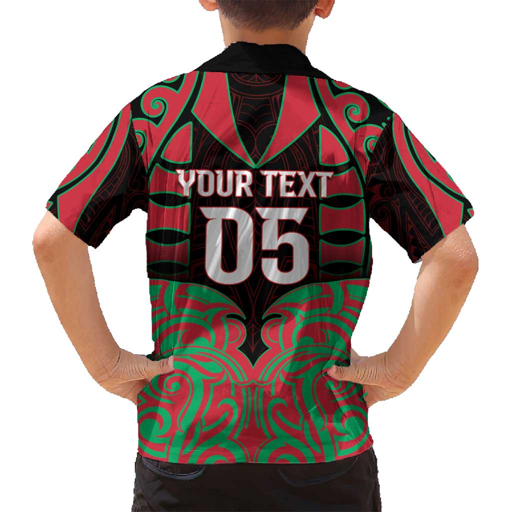 Custom Aotearoa Tuhoe Family Matching Off Shoulder Short Dress and Hawaiian Shirt Maori Pattern New Zealand DT05 - Polynesian Pride