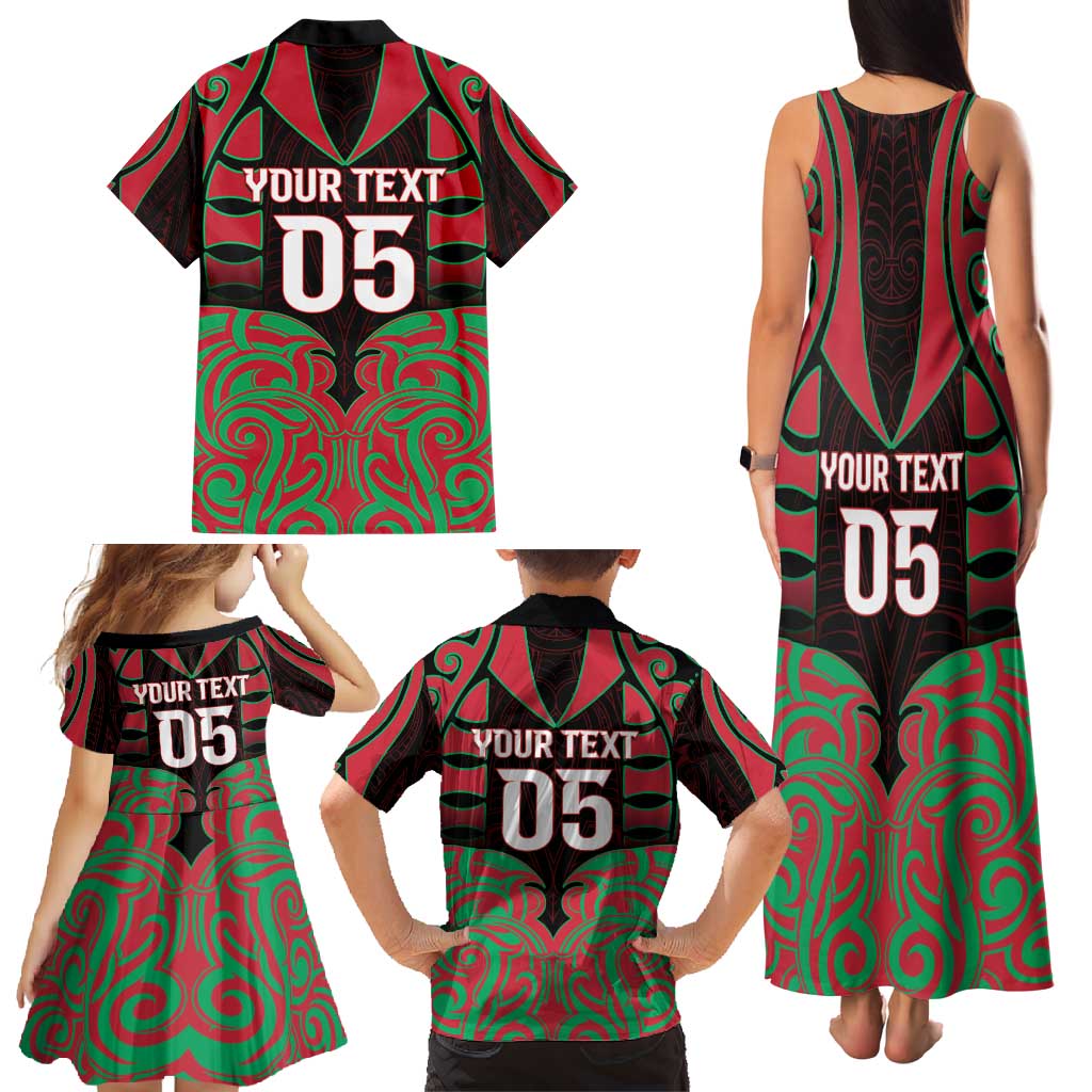 Custom Aotearoa Tuhoe Family Matching Tank Maxi Dress and Hawaiian Shirt Maori Pattern New Zealand DT05 - Polynesian Pride