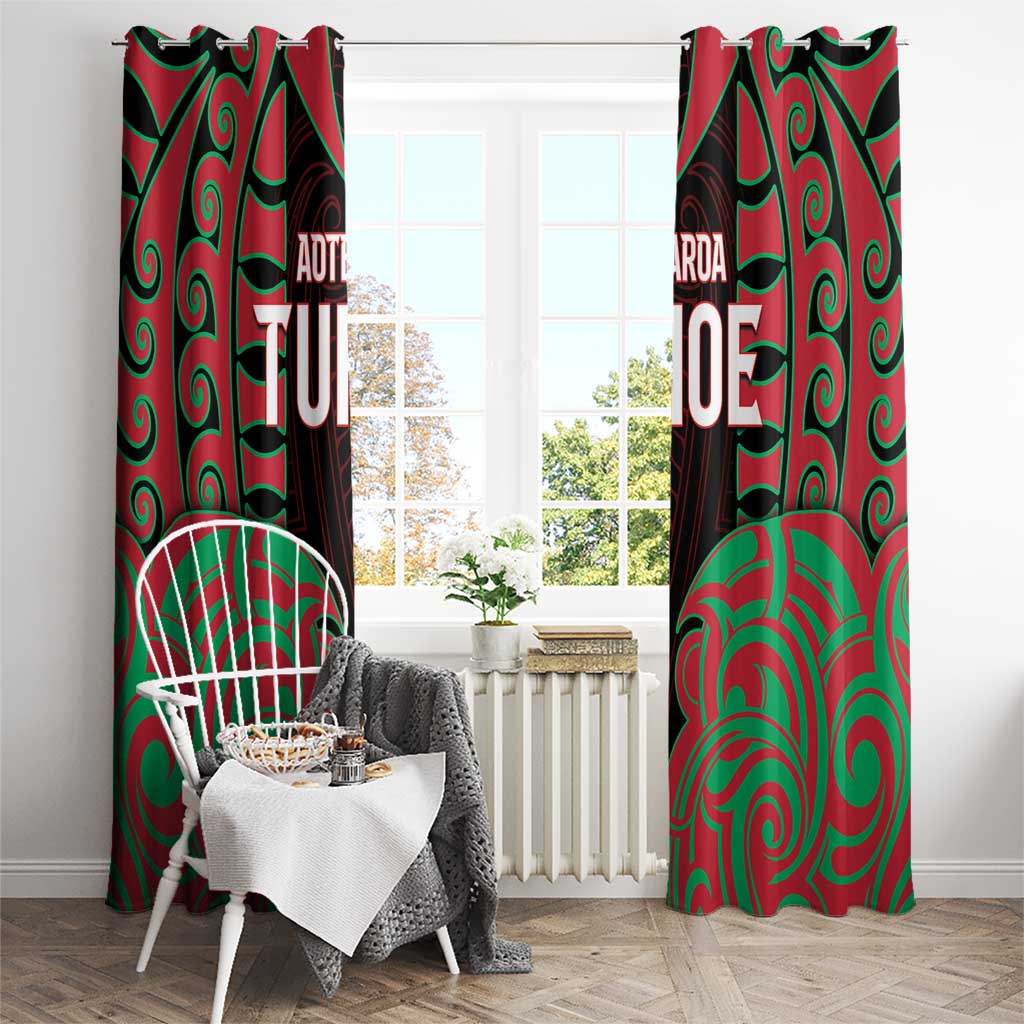 Aotearoa Tuhoe Window Curtain Maori Pattern New Zealand - Polynesian Pride