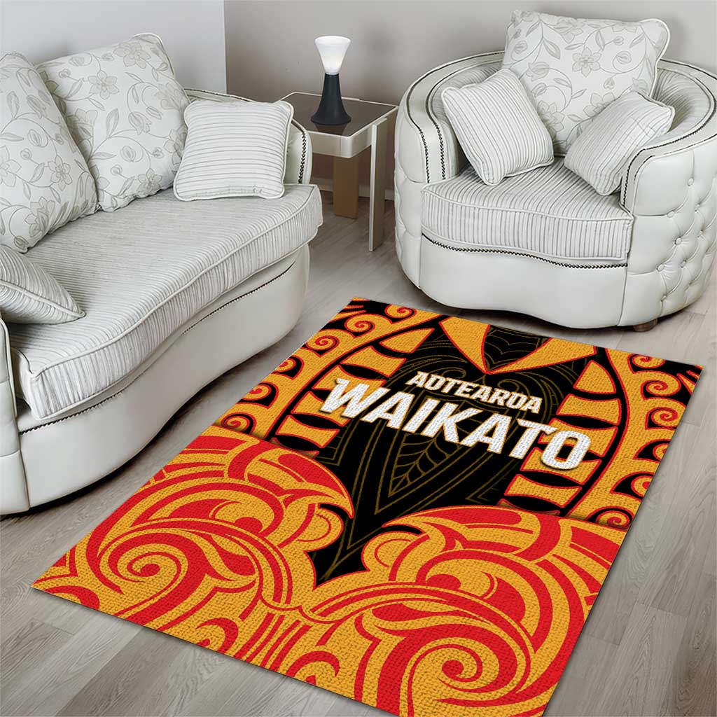 Aotearoa Waikato Area Rug Maori Pattern New Zealand - Polynesian Pride