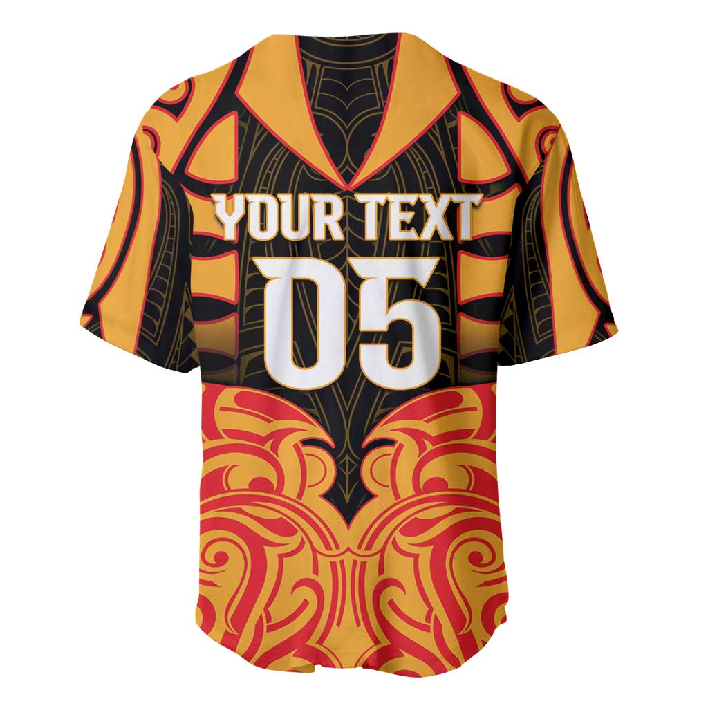 Custom Aotearoa Waikato Baseball Jersey Maori Pattern New Zealand - Polynesian Pride