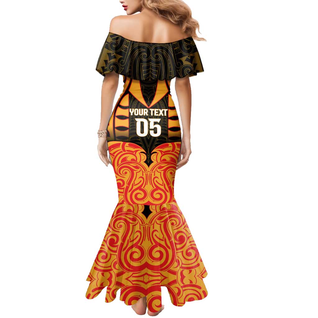 Custom Aotearoa Waikato Family Matching Mermaid Dress and Hawaiian Shirt Maori Pattern New Zealand DT05 - Polynesian Pride