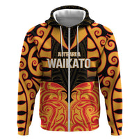 Custom Aotearoa Waikato Hoodie Maori Pattern New Zealand - Polynesian Pride