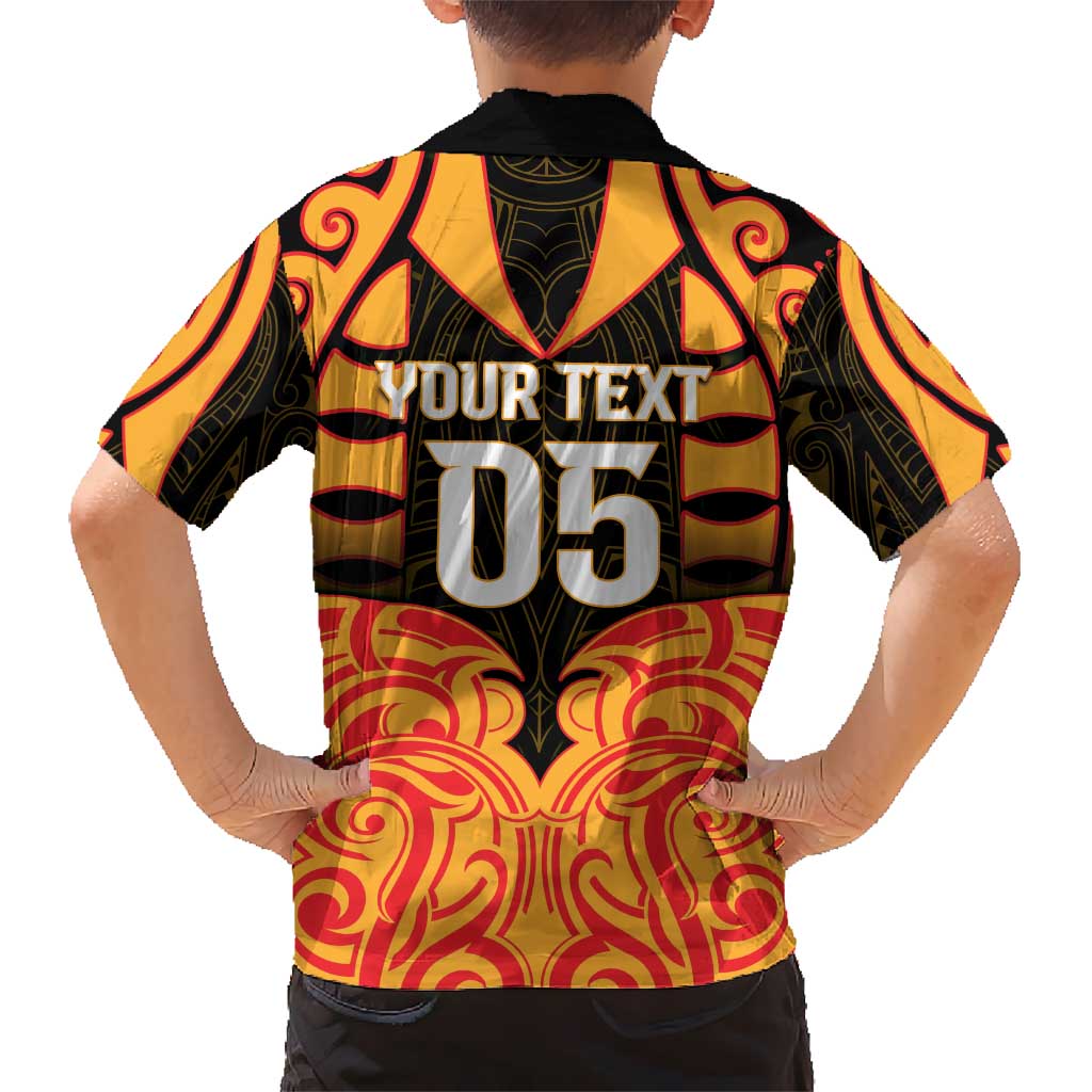 Custom Aotearoa Waikato Kid Hawaiian Shirt Maori Pattern New Zealand - Polynesian Pride