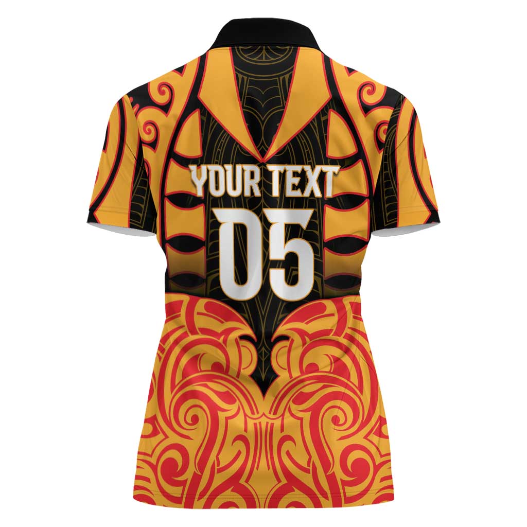 Custom Aotearoa Waikato Women Polo Shirt Maori Pattern New Zealand - Polynesian Pride