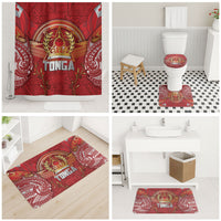 Tonga King's Birthday Bathroom Set Gold Royal Crown Tribal Patterns DT05 - Polynesian Pride