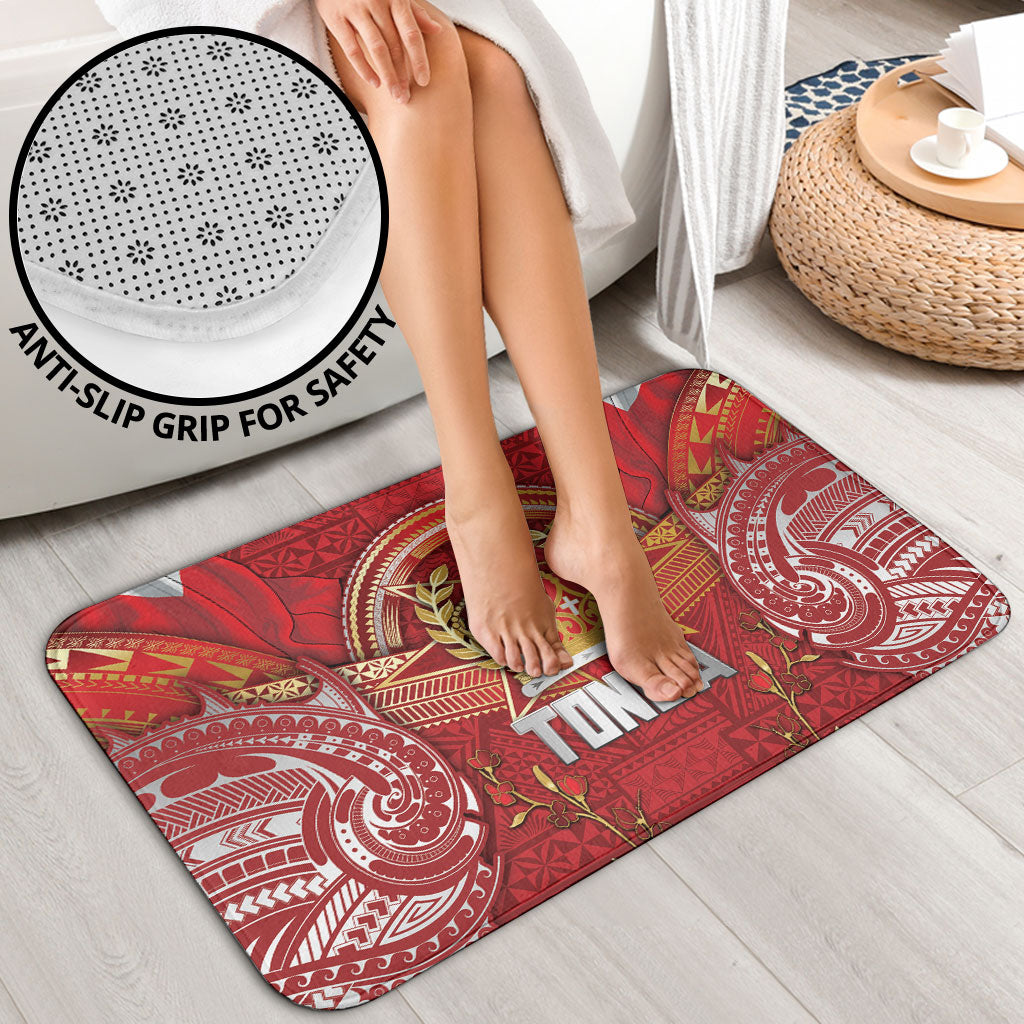 Tonga King's Birthday Bathroom Set Gold Royal Crown Tribal Patterns DT05 - Polynesian Pride