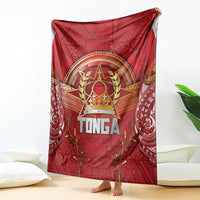 Tonga King's Birthday Blanket Gold Royal Crown Tribal Patterns DT05 - Polynesian Pride