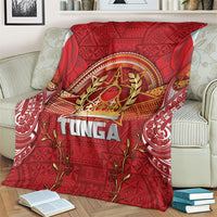 Tonga King's Birthday Blanket Gold Royal Crown Tribal Patterns DT05 - Polynesian Pride