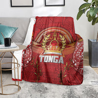 Tonga King's Birthday Blanket Gold Royal Crown Tribal Patterns DT05 - Polynesian Pride