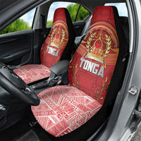 Tonga King's Birthday Car Seat Cover Gold Royal Crown Tribal Patterns