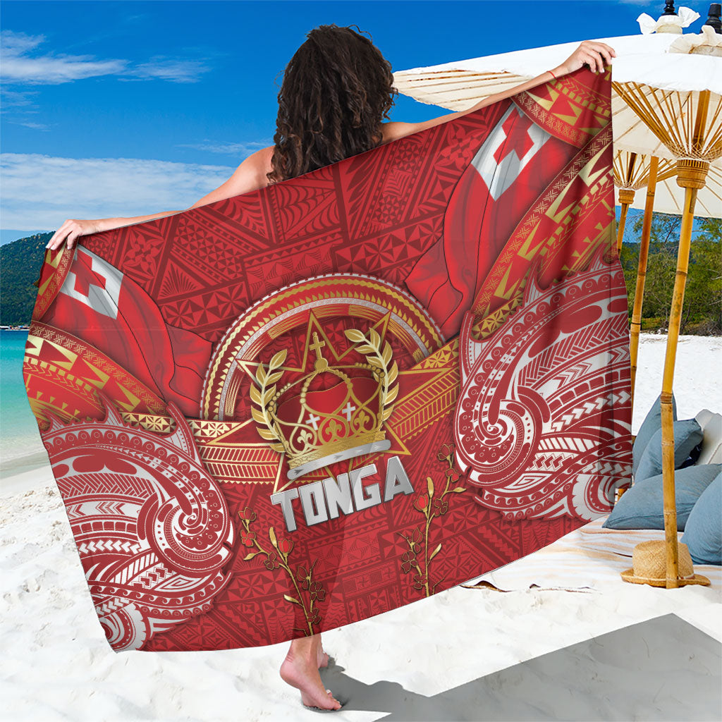 Tonga King's Birthday Sarong Gold Royal Crown Tribal Patterns